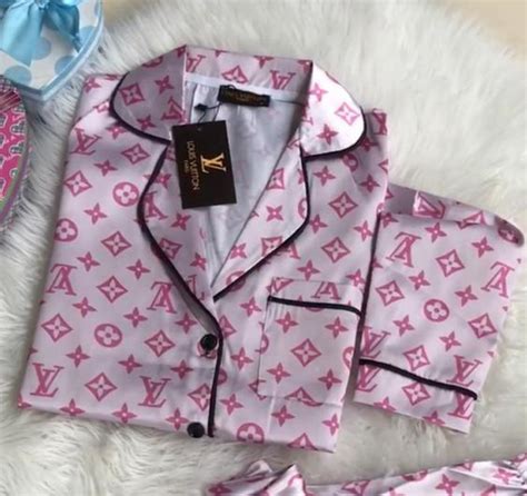 louis vuitton silk pajama set|Louis Vuitton pyjamas.